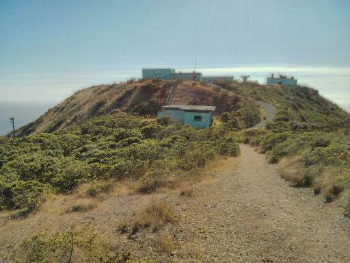 Guard shack and missile in launch position.