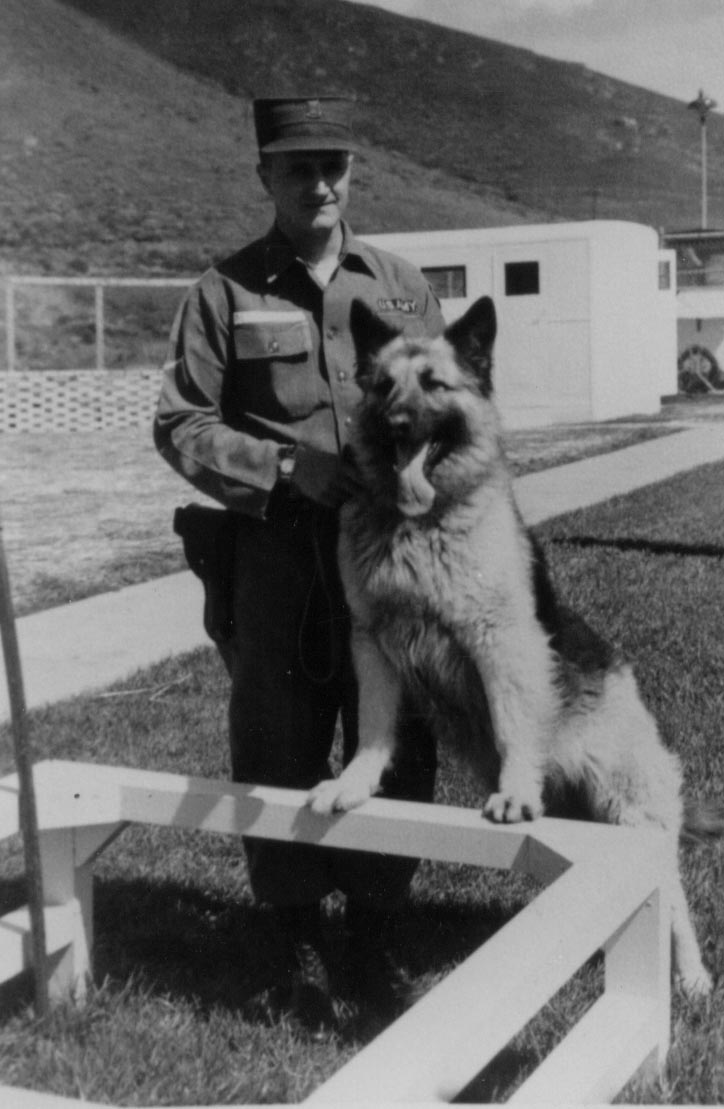 again, Dwight with his dog